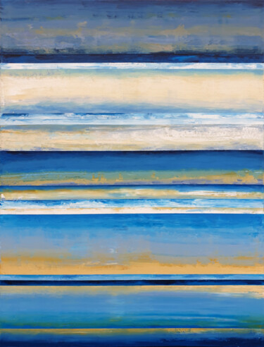 Painting titled "Sea Abstract Painti…" by Leon Grossmann, Original Artwork, Acrylic